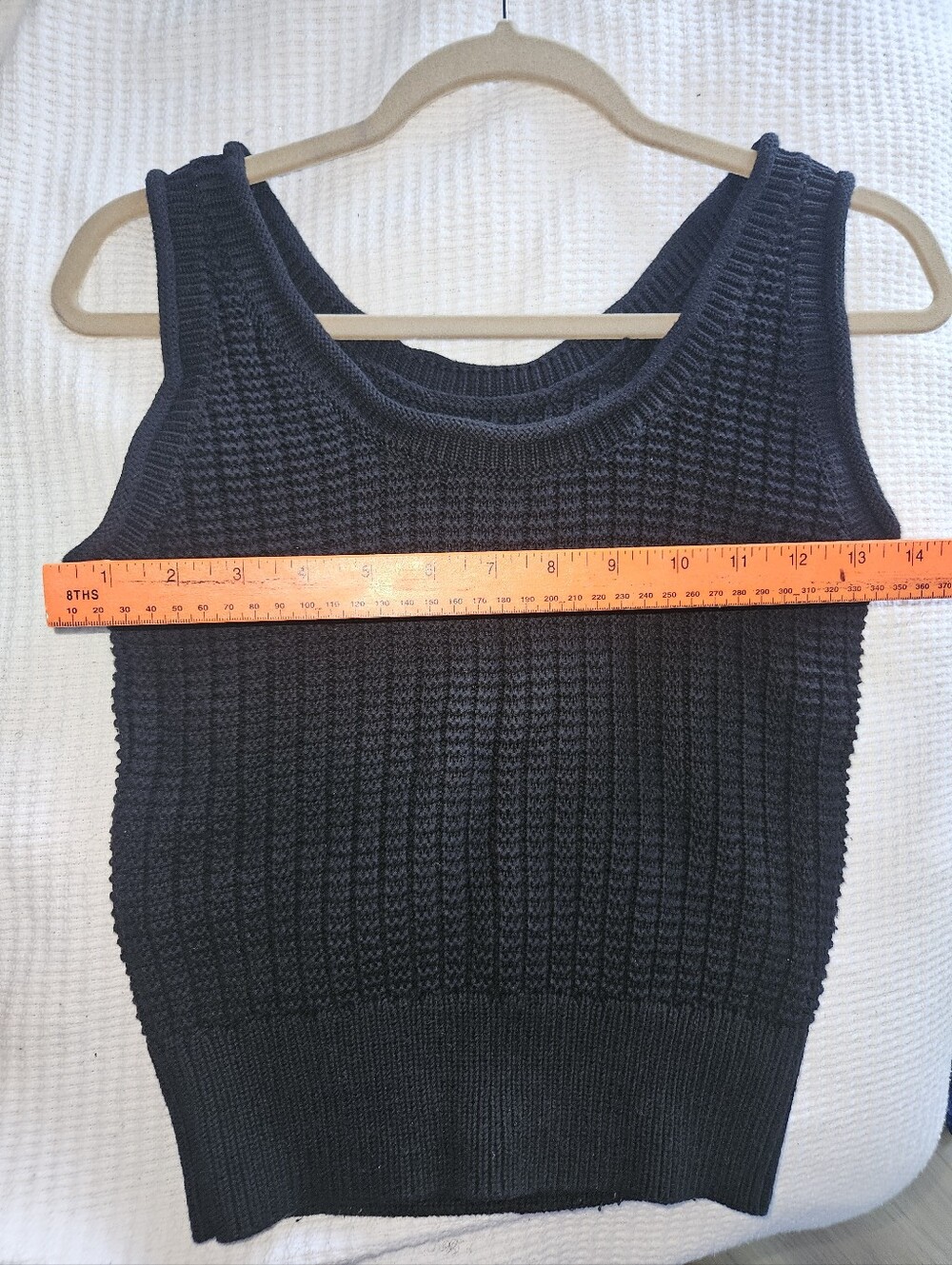 Quince Black Knit Tank Top - Picture 6 of 7